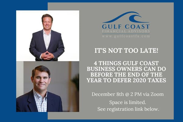 Gulf Coast Financial Advisors To Host Business Webinar