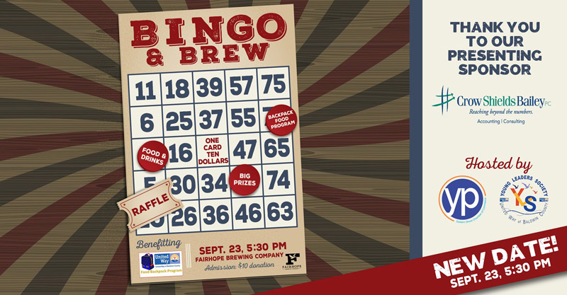 Bingo &amp; Brew Rescheduled
