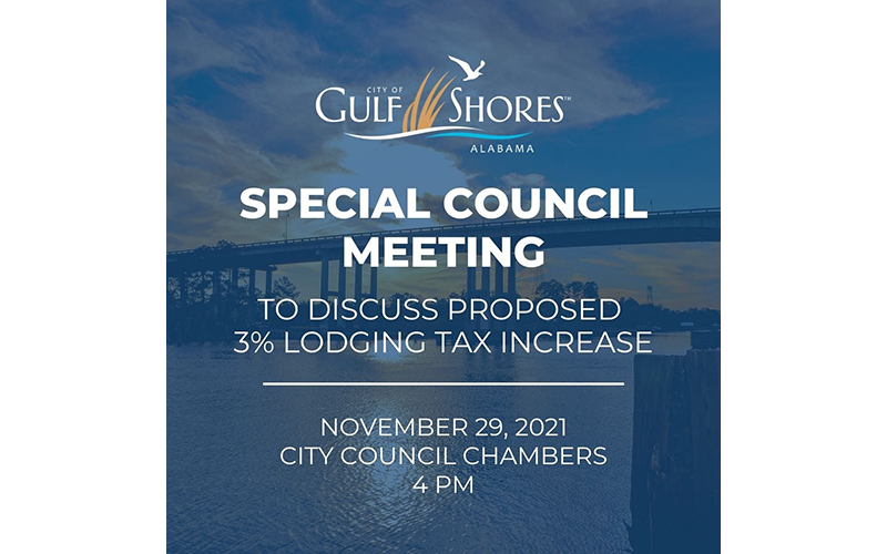 Gulf Shores To Consider 3% Lodging Tax Increase
