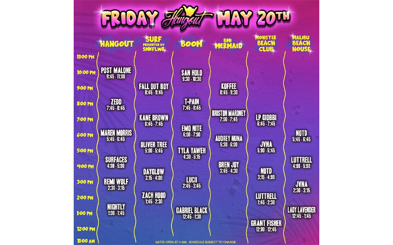 Hangout Fest Details Announced