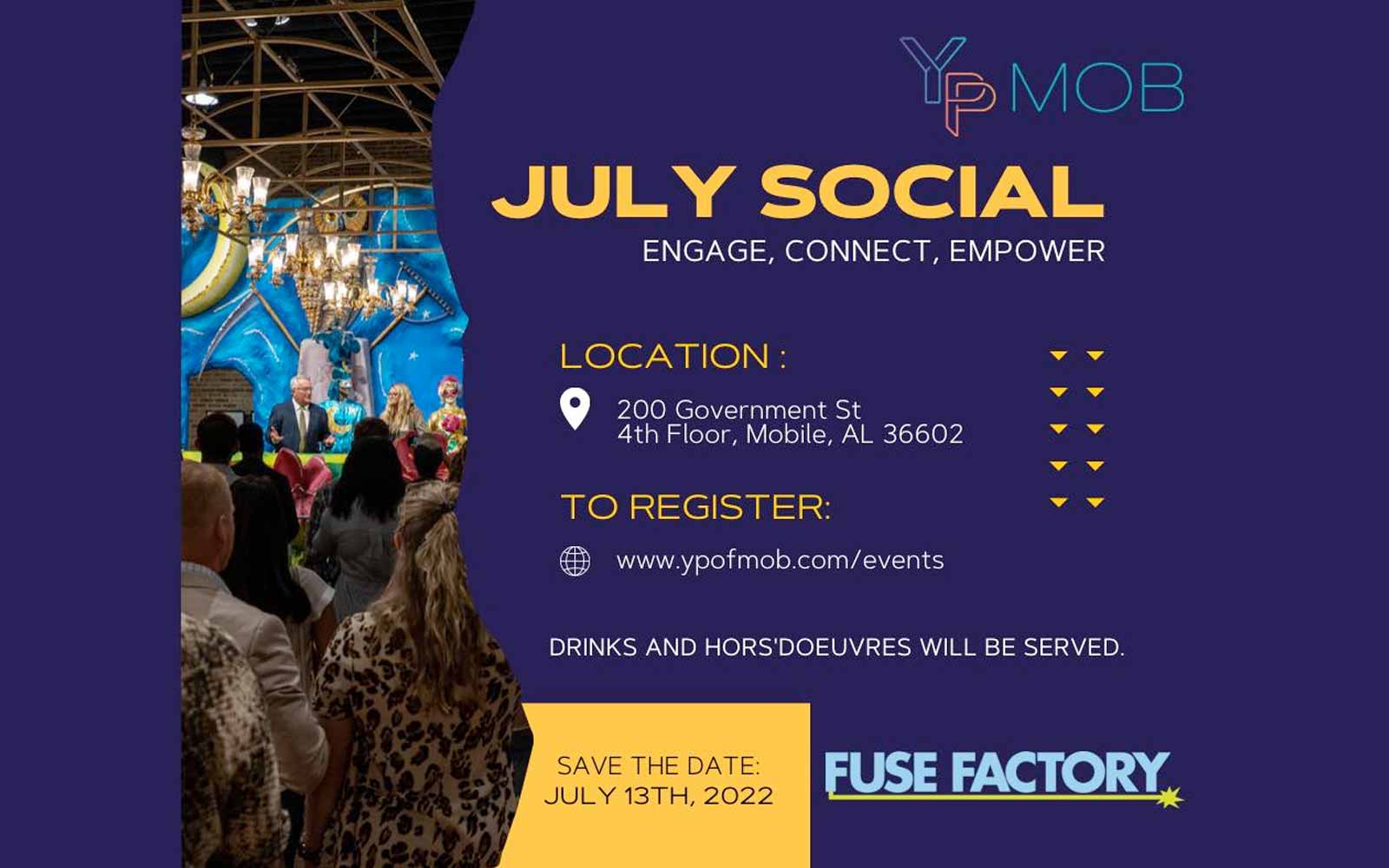 YP MOB July Social Coming Up
