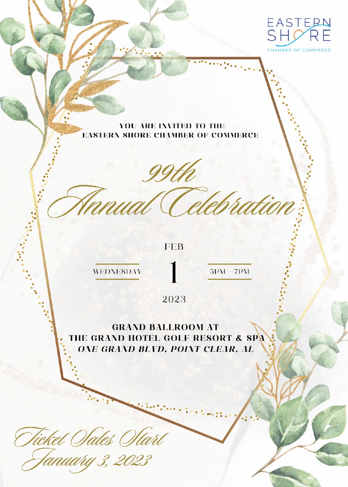 Eastern Shore Chamber 99th Annual Celebration Announced