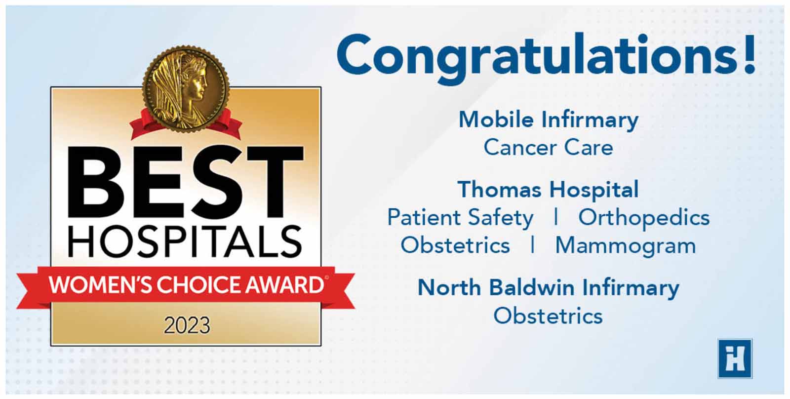Infirmary Health Locations Named To Women&rsquo;s Choice List