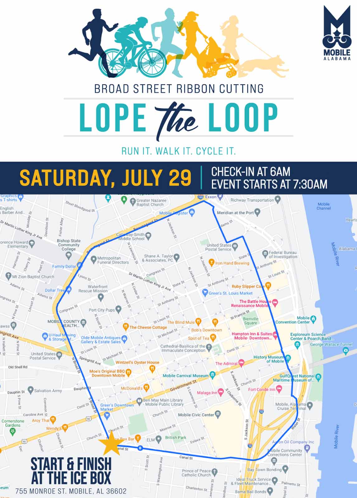 City Of Mobile Announces Lope The Loop Fun Run
