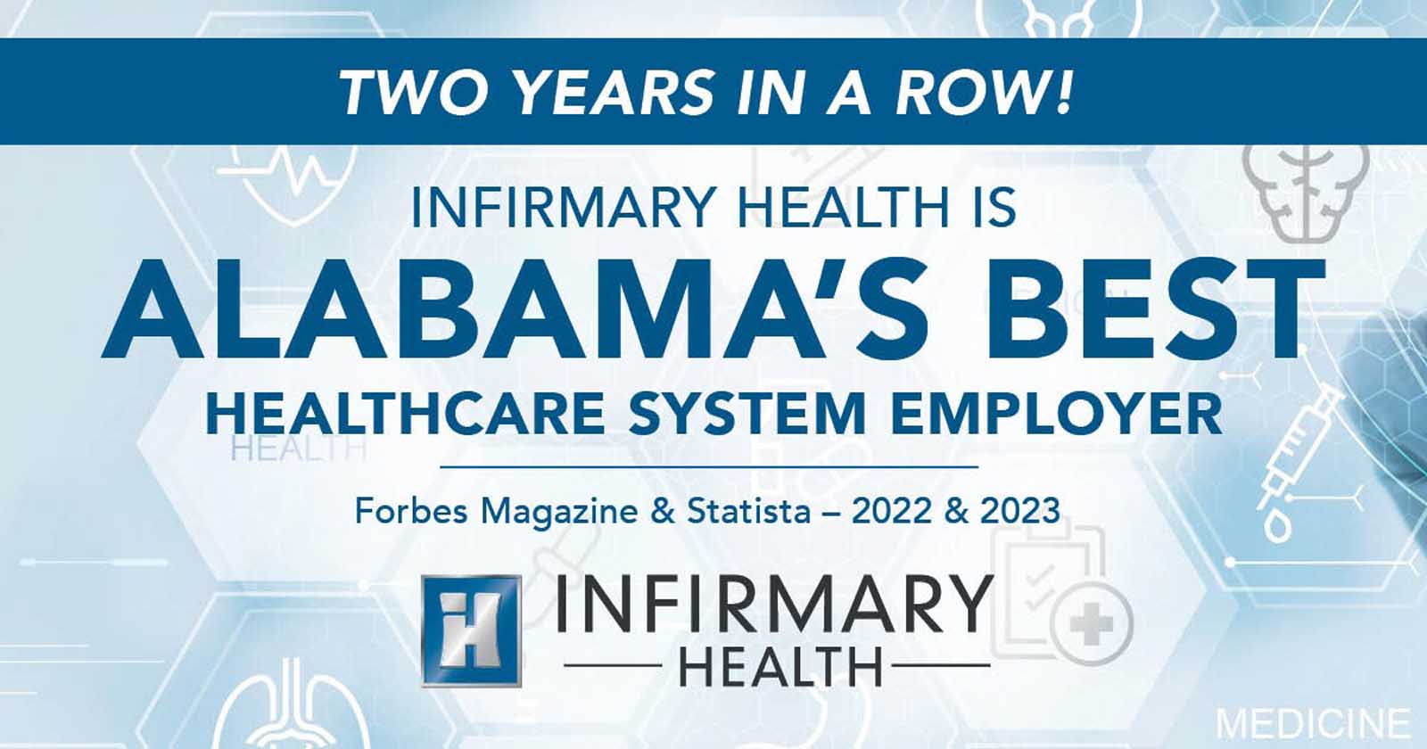 Infirmary Health Earns Top Employee Designations