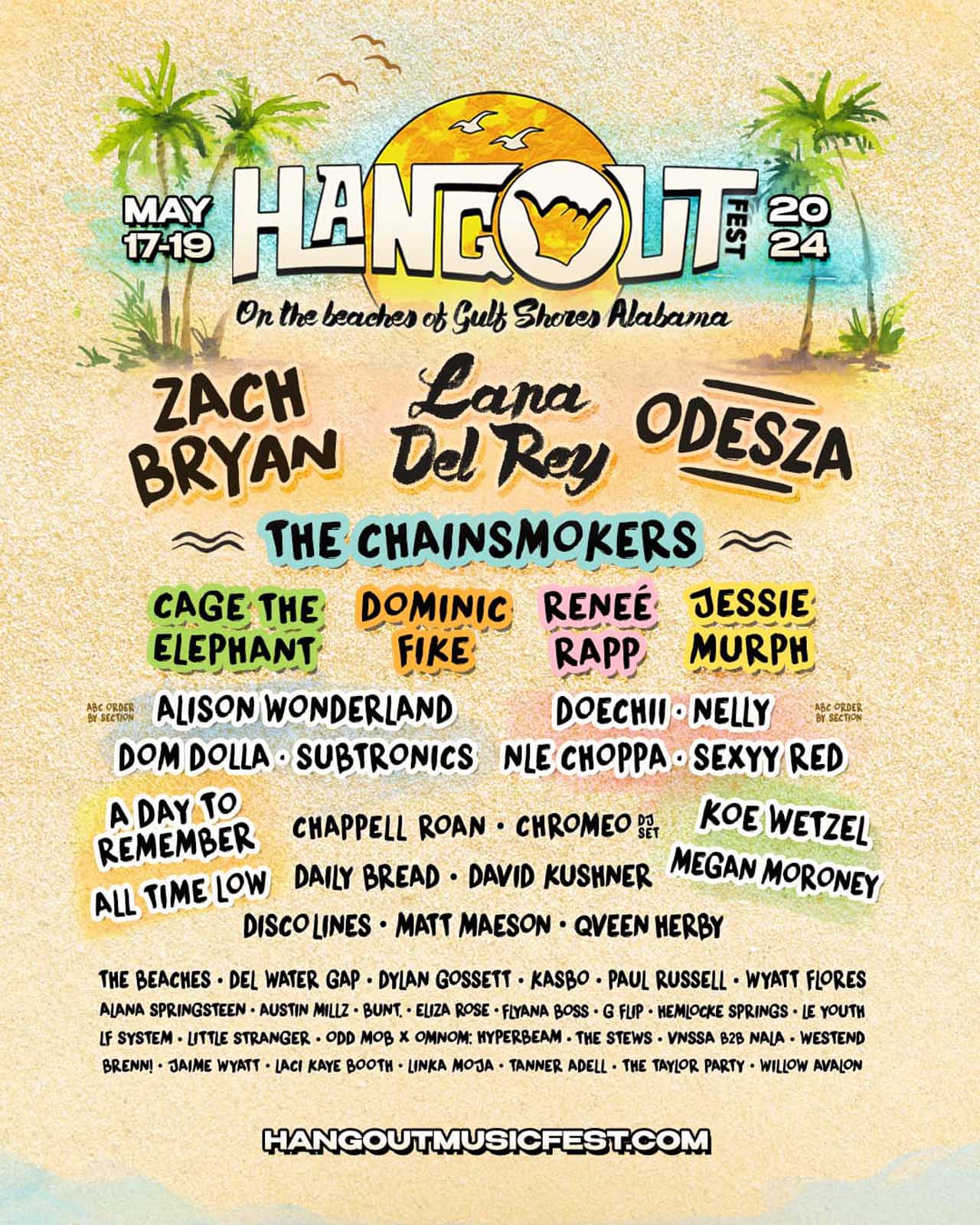 Lineup Details For Hangout Fest