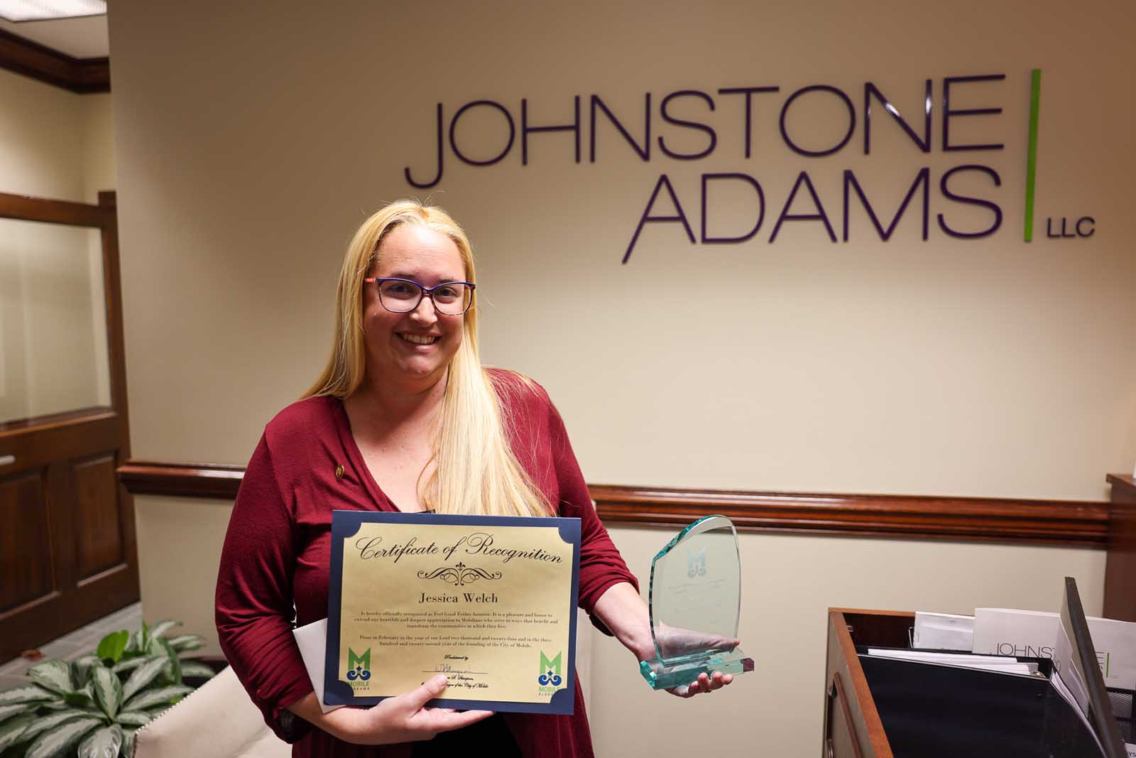 Welch Receives Mobile&rsquo;s Feel Good Friday Recognition