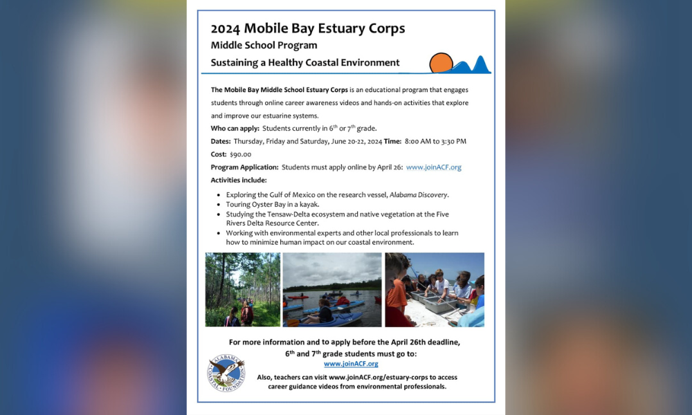 ACF MIDDLE SCHOOL PROGRAM ANNOUNCED