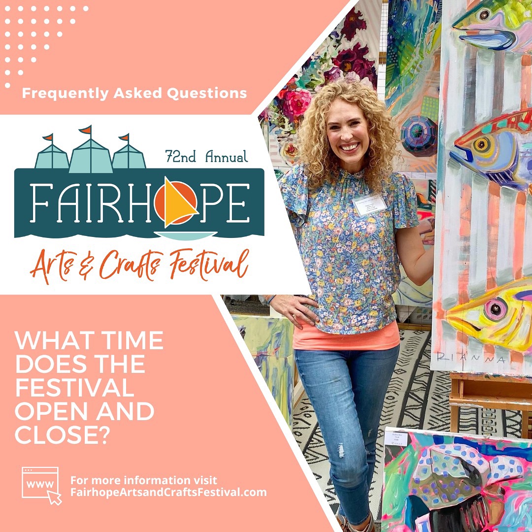 FAIRHOPE ARTS AND CRAFTS FESTIVAL NEXT WEEKEND