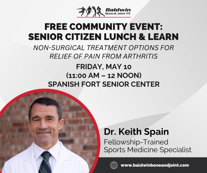 BALDWIN BONE & JOINT TO PROVIDE EVENTS ON ARTHRITIS