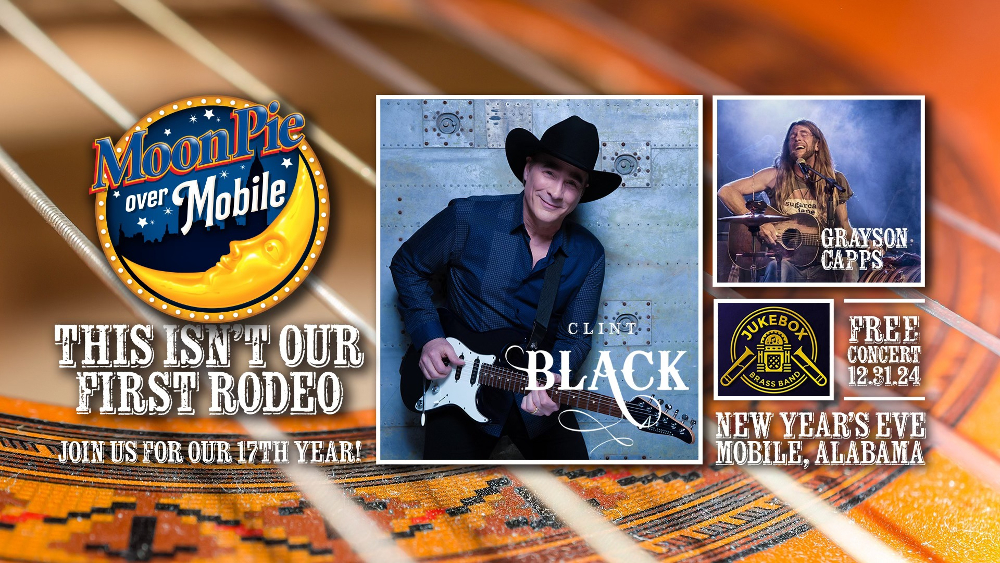 CLINT BLACK TO HEADLINE MOONPIE OVER MOBILE