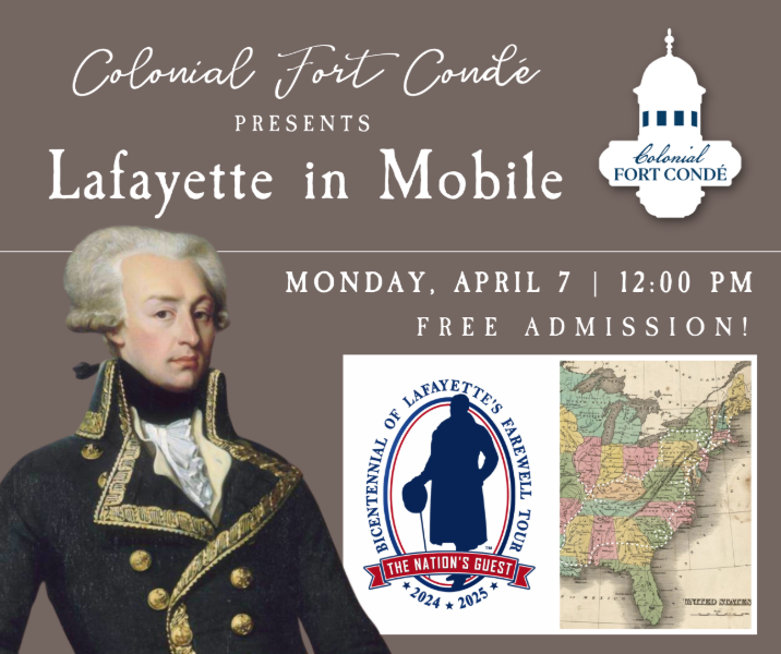 LAFAYETTE’S AMERICAN TOUR EVENTS SET FOR APRIL 7 IN MOBILE