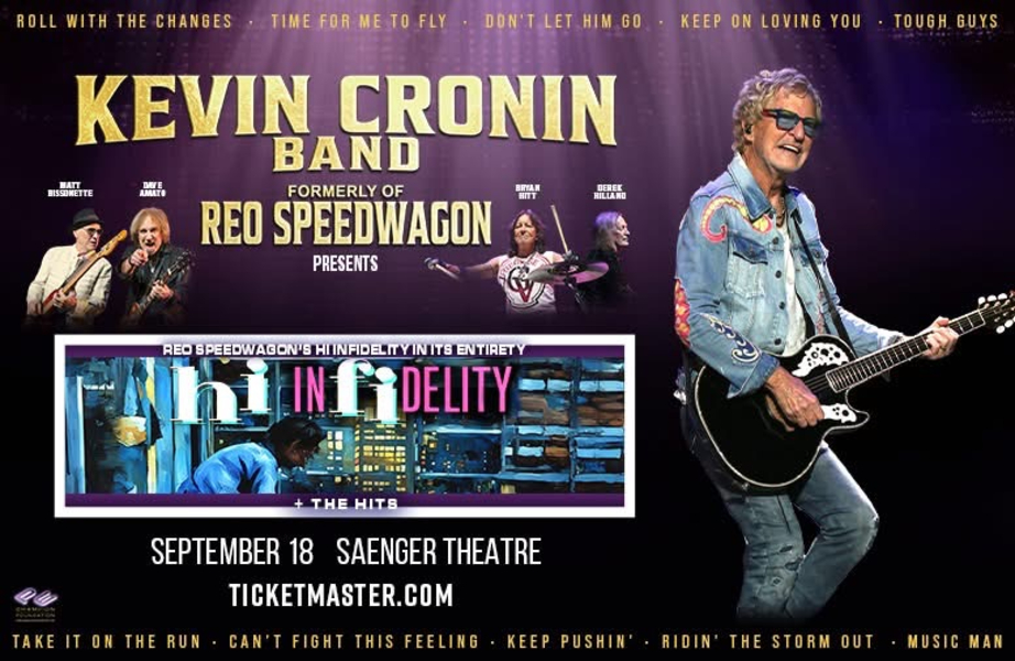 KEVIN CRONIN BAND COMING TO SAENGER