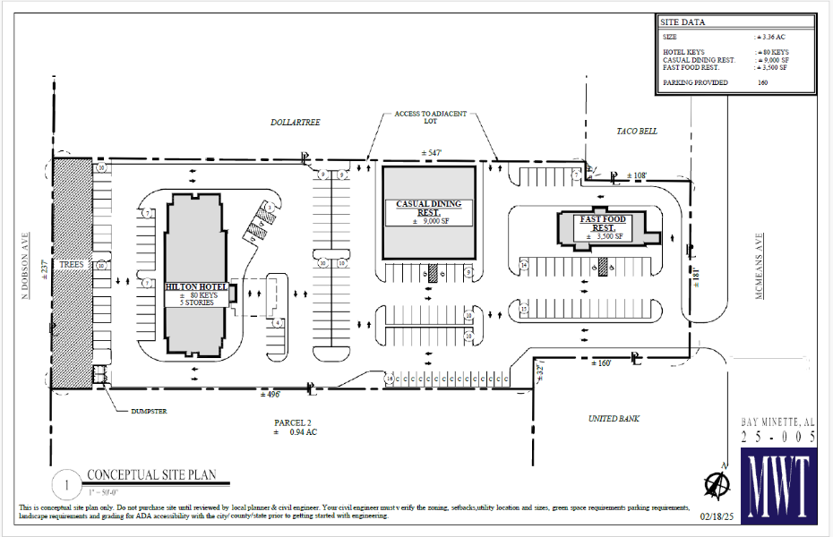 REDEVELOPMENT TO GET HILTON, DINING IN BAY MINETTE