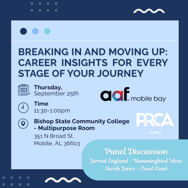 AAF MOBILE BAY, PRCA MOBILE TO HOLD JOINT PANEL