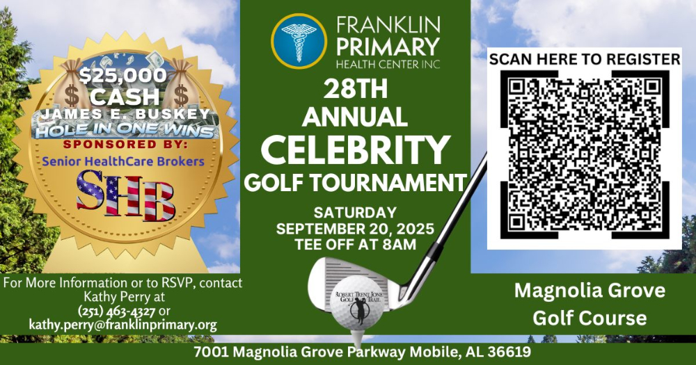 FRANKLIN TO HOST CELEBRITY GOLF TOURNAMENT