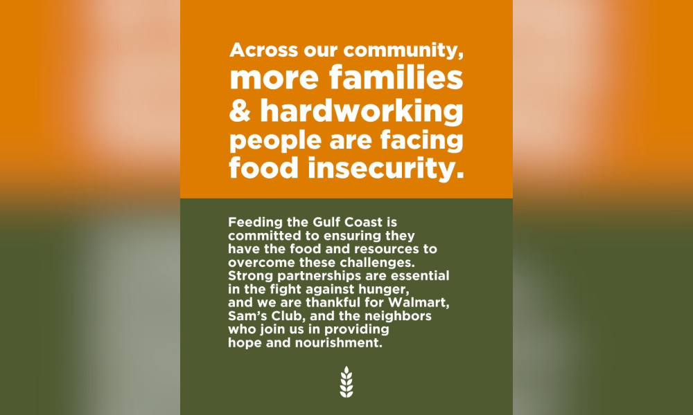 Walmart, sam's club campaign raises funds for feeding the Gulf coast