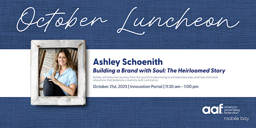 AAF MOBILE HOSTING OCTOBER LUNCHEON ON OCTOBER 21
