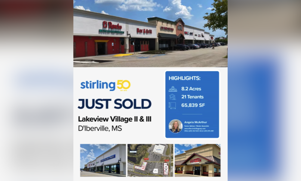stirling Announces sale of retail property