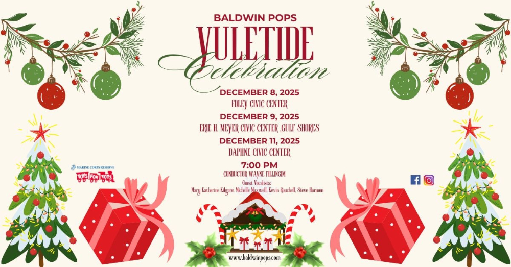 BALDWIN POPS CHRISTMAS CONCERTS NEXT WEEK