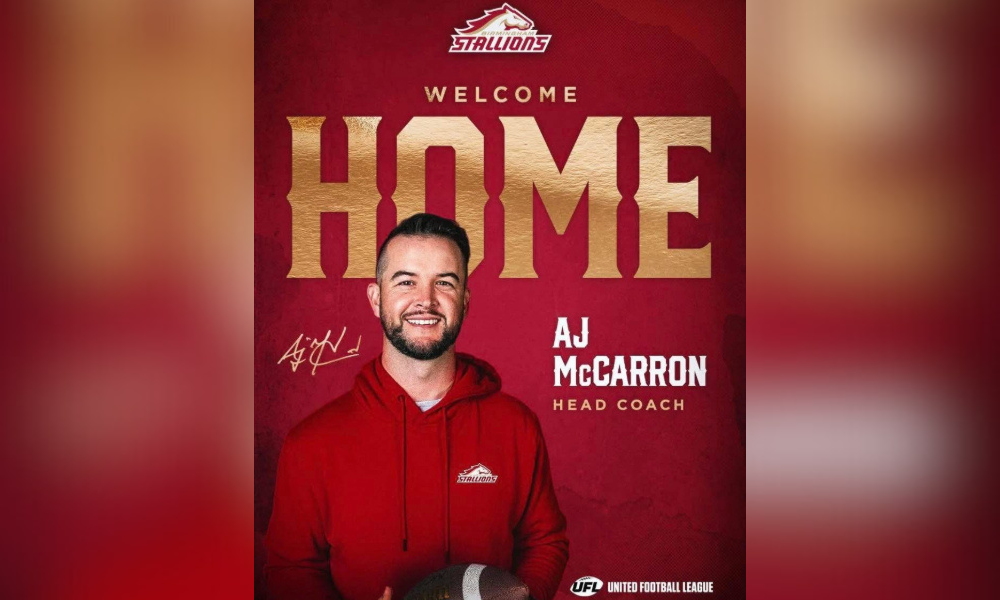 mccarron named head coach of Birmingham stallions