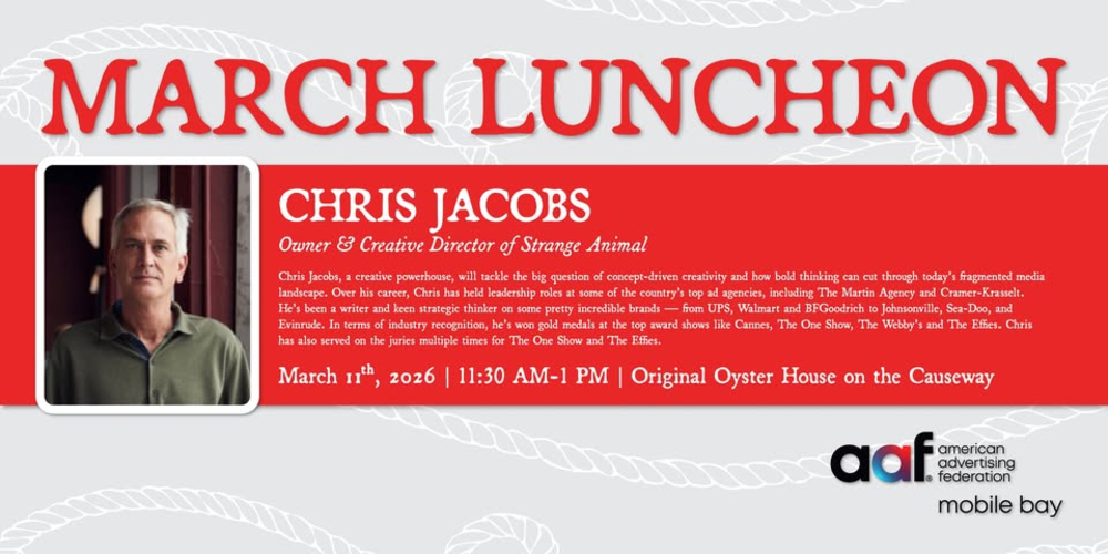 NEXT AAF MOBILE BAY LUNCHEON TO BE HELD MARCH 11
