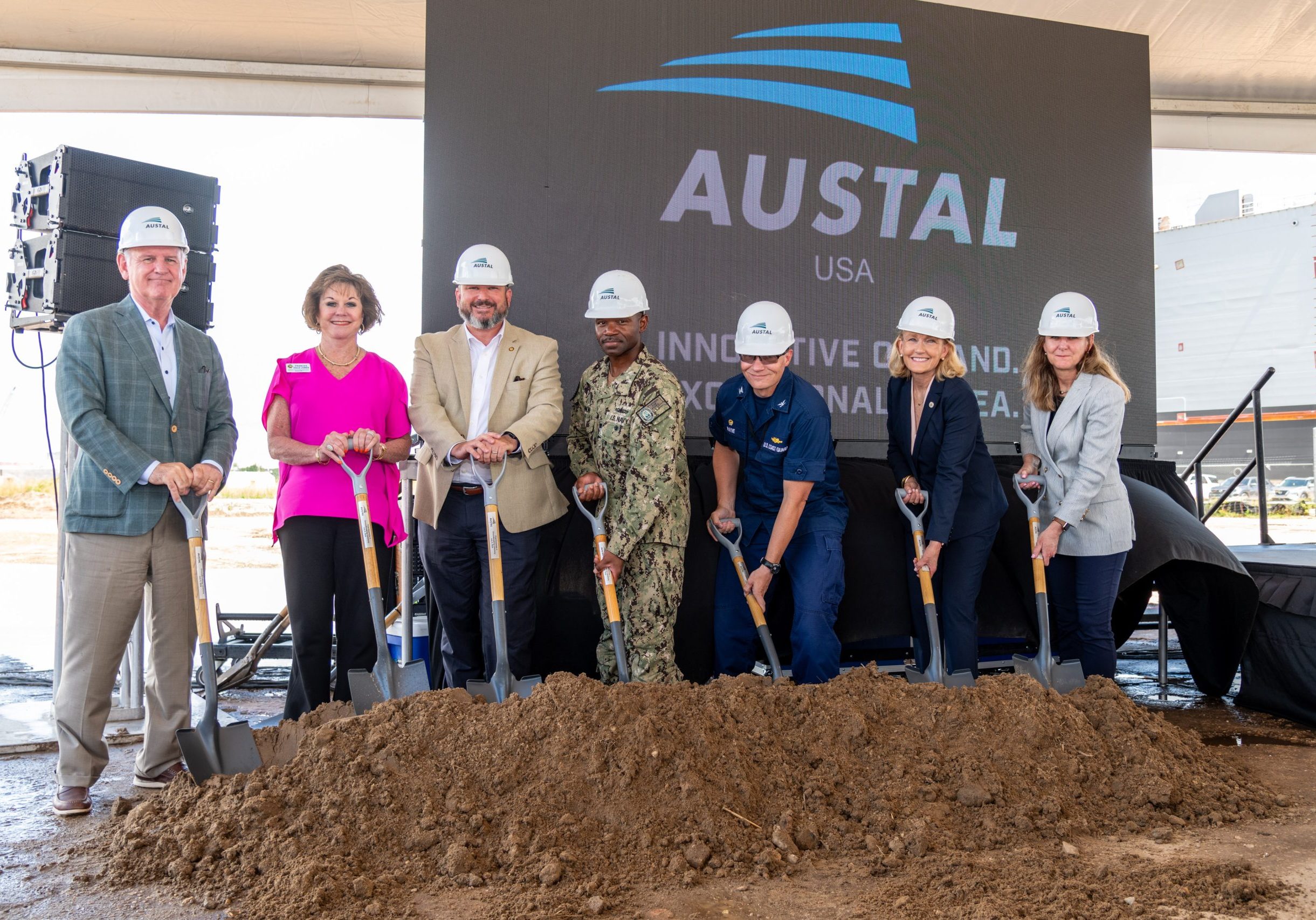 Austal USA Groundbreaking Final Assembly 2 - July 9, 2024
