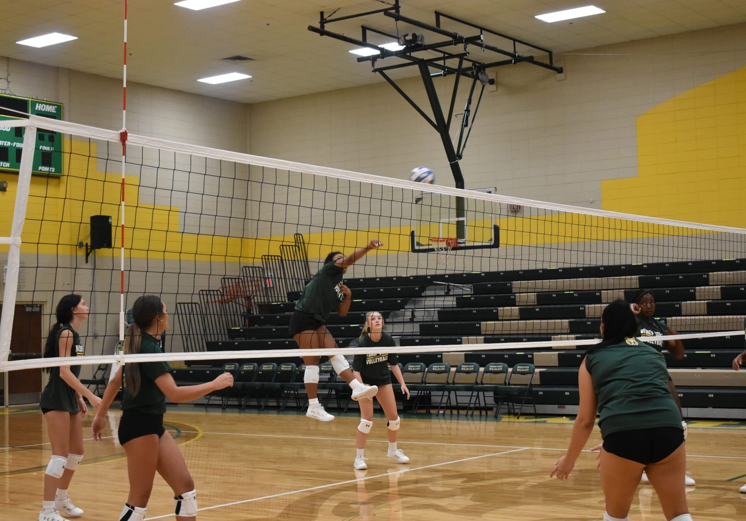 Bishop Holds First Women’s Volleyball Match