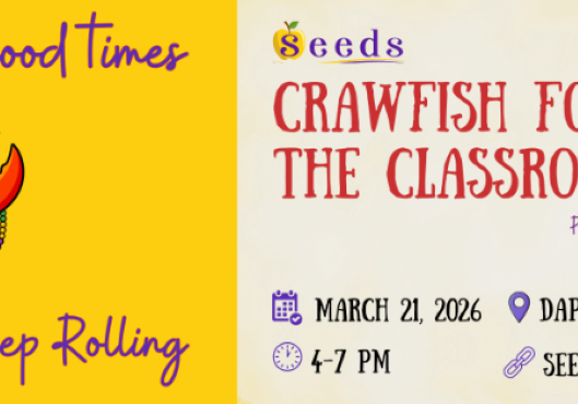 CRAWFISH FOR THE CLASSROOM IS TOMORROW