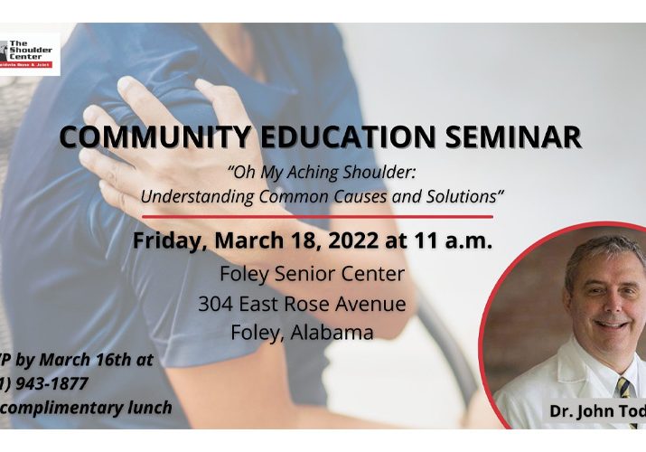 Community Event To Focus On Shoulder Health