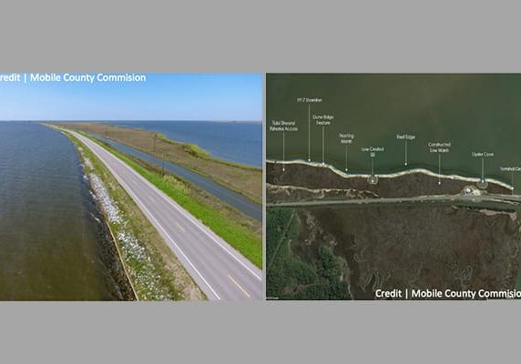 The Mobile County Commission recently voted to accept a $4.9-million National Fish and Wildlife Foundation grant for the Dauphin Island Causeway Shoreline Restoration Project’s second phase