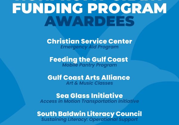 GULF SHORES ANNOUNCES RECIPIENTS OF INAUGURAL GRANTS PROGRAM
