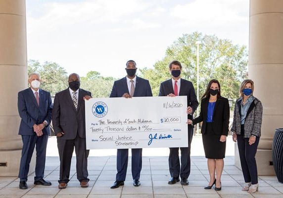 Hancock Whitney Donates to USA Social Justice Scholarship