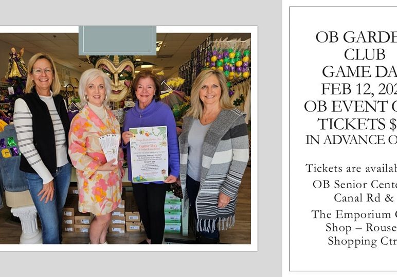 ORANGE BEACH GARDEN CLUB FUNDRAISER PLANNED