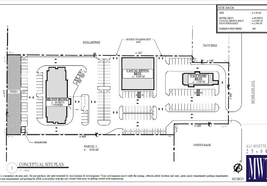 REDEVELOPMENT TO GET HILTON, DINING IN BAY MINETTE