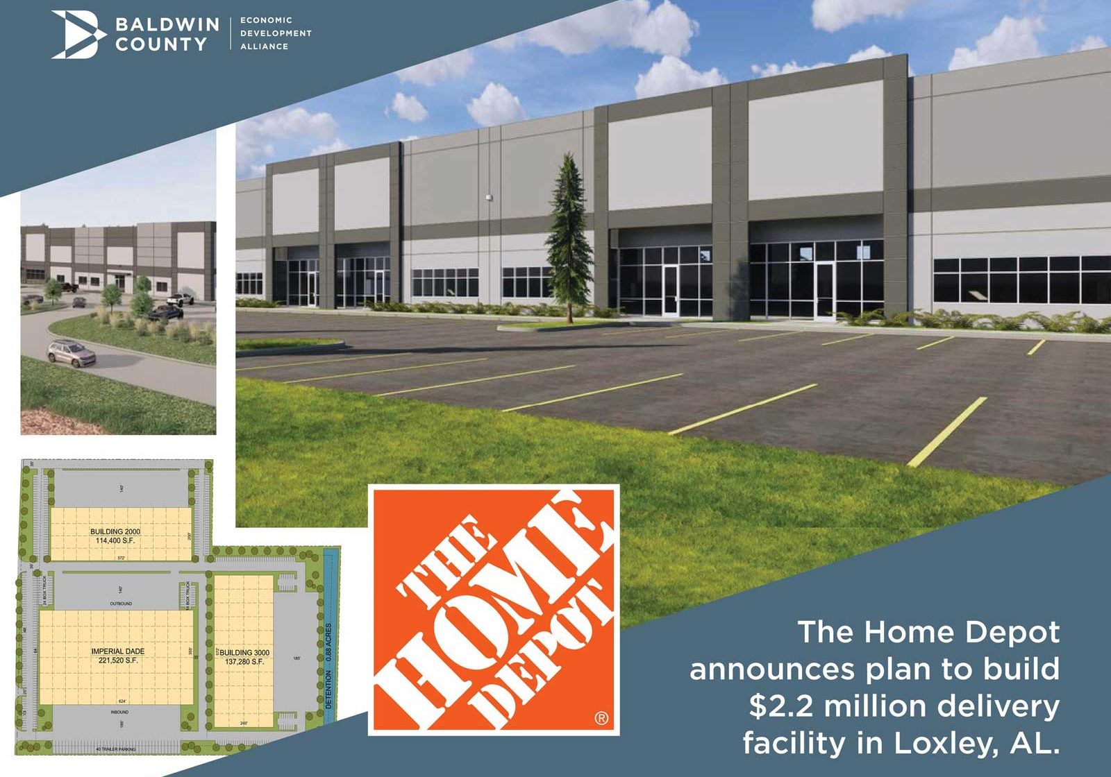The Home Depot To Open Market Delivery Operation In Loxley, AL