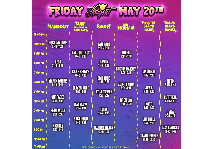 Hangout Fest Details Announced