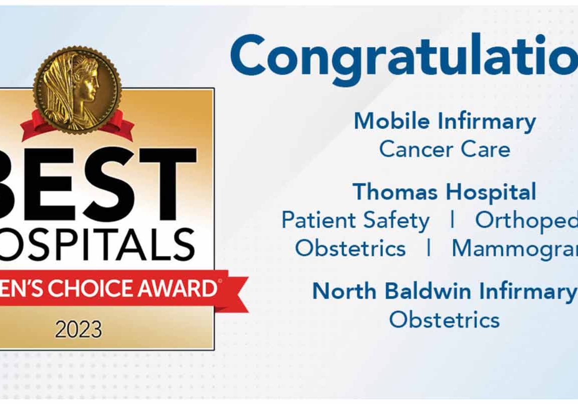 Infirmary Health Locations Named To Women&rsquo;s Choice List