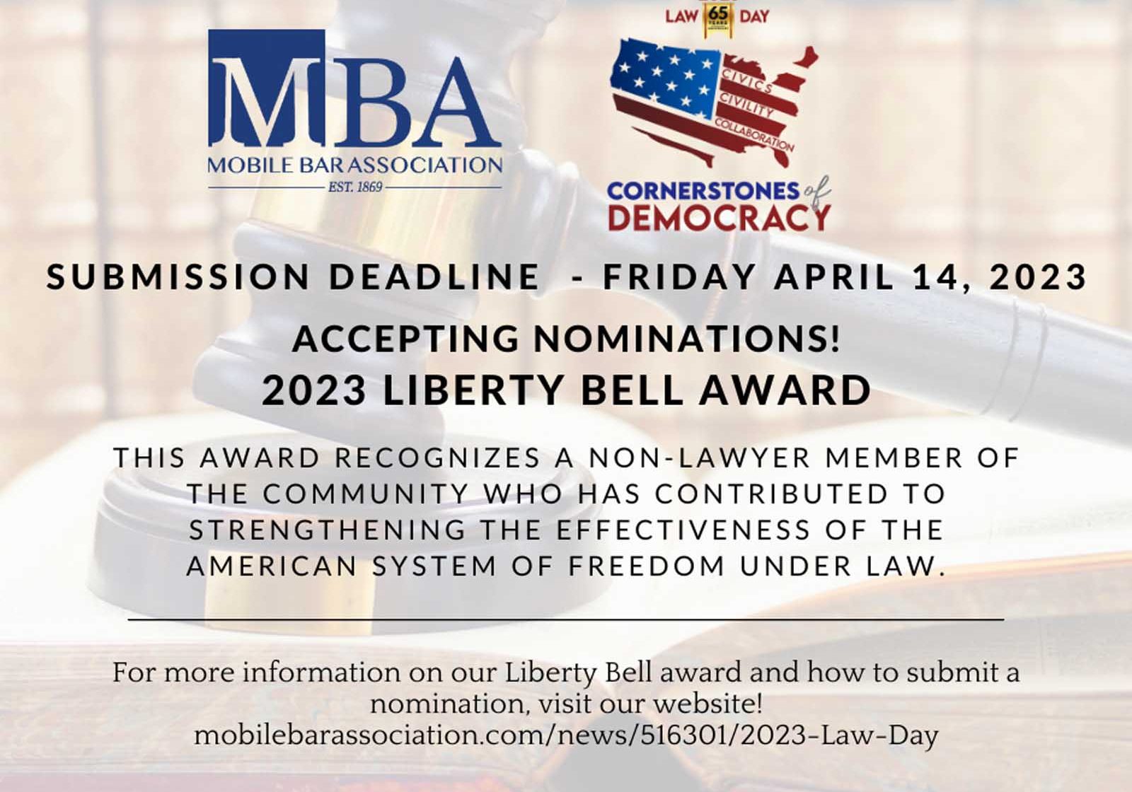 Mobile Bar Association Seeks Nominations For Liberty Bell Award