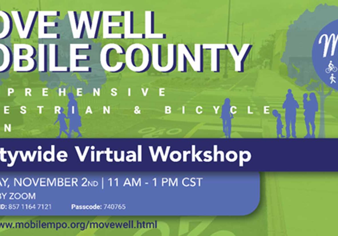 Mobile County Pedestrian/Bicycle Plan Workshop Announced